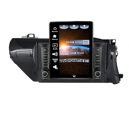 Hilux 2015-2020 - Navigatie dedicata Toyota Hilux 2015-2020,Tesla Style, ANDROID 13,Carplay&Android Auto, 10 inch , 4GB RAM 64GB ROM, Internet, Aplicatii, Waze, GPS