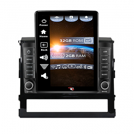 Land Cruiser (2015-) - Navigatie dedicata Toyota Land Cruiser 200 2015-2018,Tesla Style, ANDROID 13,Carplay&Android Auto, 10 inch , 4GB RAM 64GB ROM, Internet, Aplicatii, Waze, GPS