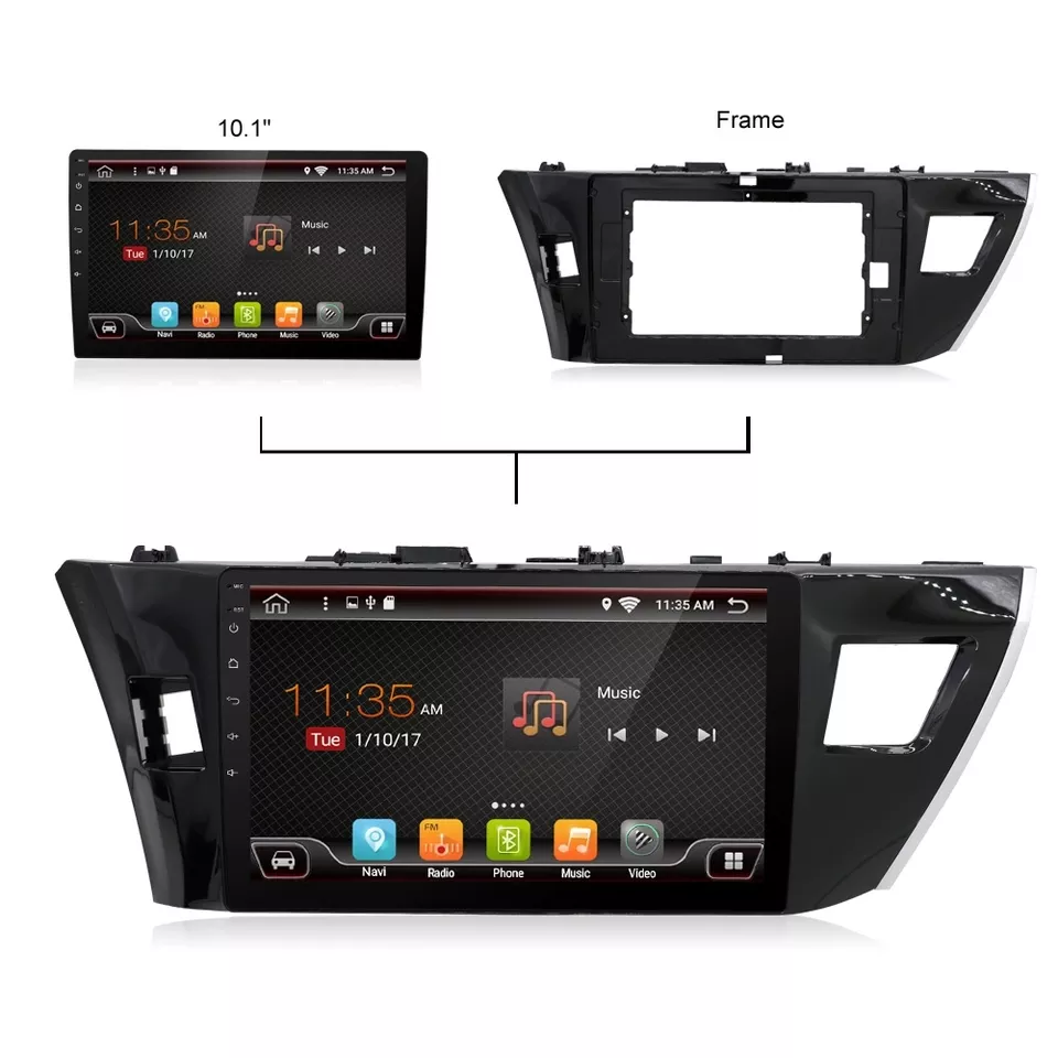 Navigatie dedicata Toyota Corolla 2014, 4GB RAM 32GB ROM, Octacore, Android 14, Display QLED 1K 10", DSP, Carplay&Android Auto, SIM 4G, Bluetooth, Ventilator Activ [1]