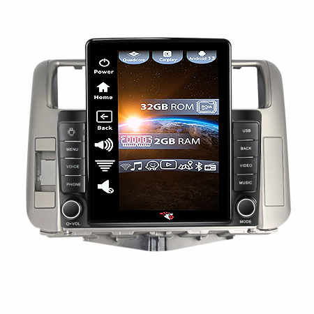 Prado 150 2009-2013 - Navigatie dedicata Toyota Prado 150 2009-2013,Tesla Style, ANDROID 13,Carplay&Android Auto, 10 inch , 4GB RAM 64GB ROM, Internet, Aplicatii, Waze, GPS