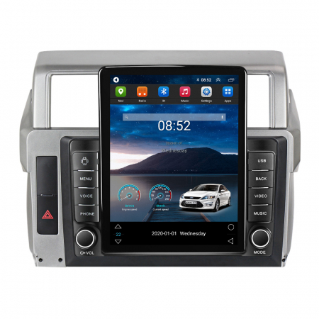 Prado 2013-2017 - Navigatie dedicata Toyota Prado 2013-2017,Tesla Style, ANDROID 13,Carplay&Android Auto, 10 inch , 4+64GB, Internet, Aplicatii, Waze, GPS
