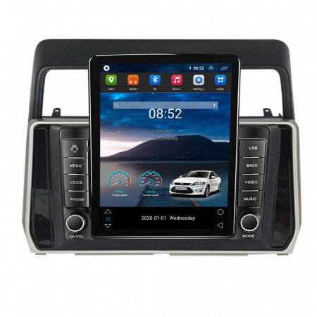 Prado 2017-2018 - Navigatie dedicata Toyota Prado 2017-2018,Tesla Style, ANDROID 13,Carplay&Android Auto, 10 inch , 4+64GB, Internet, Aplicatii, Waze, GPS