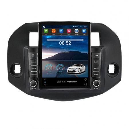 RAV4 2005-2013 - Navigatie dedicata Toyota RAV4 2005-2013,Tesla Style, ANDROID 13,Carplay&Android Auto, 10 inch , 4+64GB, Internet, Aplicatii, Waze, GPS