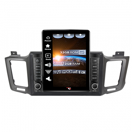Navigatii Dedicate - Navigatie dedicata Toyota RAV4 2012-2018,Tesla Style, ANDROID 13,Carplay&Android Auto, 10 inch , 4GB RAM 64GB ROM, Internet, Aplicatii, Waze, GPS