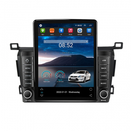 RAV4 2012-2018 - Navigatie dedicata Toyota RAV4 2013-2018 Tesla Style, ANDROID 13,Carplay&Android Auto, 10 inch , 4GB RAM 64GB ROM, Internet, Aplicatii, Waze, GPS