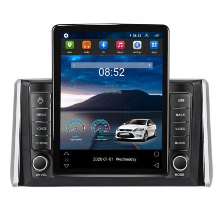 RAV4 2018-2020 - Navigatie dedicata Toyota RAV4 2018-2020,Tesla Style, ANDROID 13,Carplay&Android Auto, 10 inch , 4+64GB, Internet, Aplicatii, Waze, GPS