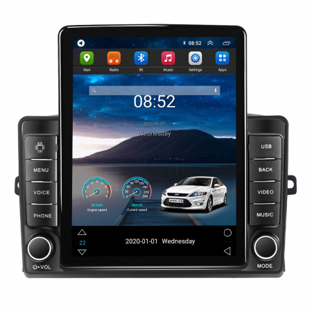 Sienna 2004-2010 - Navigatie dedicata Toyota Sienna 2004-2010  Tesla Style, ANDROID 13,Carplay&Android Auto, 10 inch , 4GB RAM 64GB ROM, Internet, Aplicatii, Waze, GPS