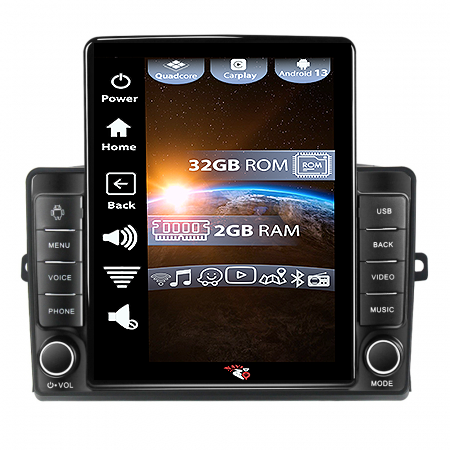 Sienna 2004-2010 - Navigatie dedicata Toyota Sienna 2004-2010 ,Tesla Style, ANDROID 13,Carplay&Android Auto, 10 inch , 4GB RAM 64GB ROM, Internet, Aplicatii, Waze, GPS