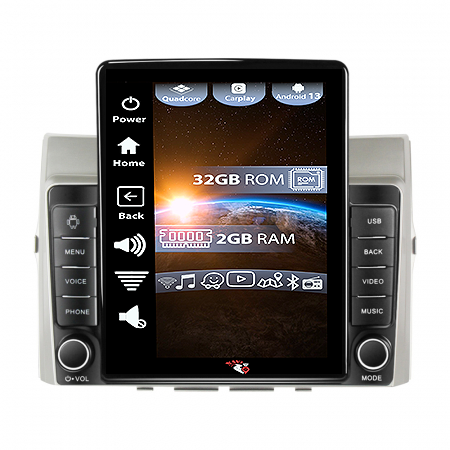 Verso 2004-2009 - Navigatie dedicata Toyota Verso 2004-2009,Tesla Style, ANDROID 13, Carplay&Android Auto, 10 inch , 4GB RAM 64GB ROM, Internet, Aplicatii, Waze, GPS