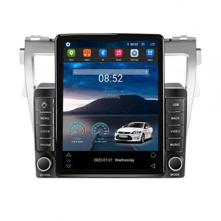 Vios 2007-2012 - Navigatie dedicata Toyota Vios 2007-2012 Tesla Style, ANDROID 13,Carplay&Android Auto, 9.7" , 4GB RAM 64GB ROM, Internet, Aplicatii, Waze, GPS