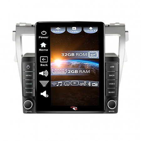 Navigatii Dedicate - Navigatie dedicata Toyota Vios 2007-2012 ,Tesla Style, ANDROID 13,Carplay&Android Auto, 10 inch , 4GB RAM 64GB ROM, Internet, Aplicatii, Waze, GPS