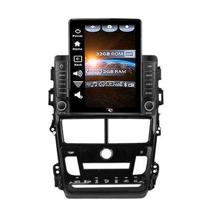 Vios 2018-2019 - Navigatie dedicata Toyota Vios 2018-2019 ,Tesla Style, ANDROID 13,Carplay&Android Auto, 10 inch , 4GB RAM 64GB ROM, Internet, Aplicatii, Waze, GPS