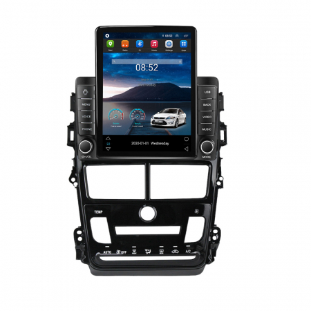 Vios 2018-2019 - Navigatie dedicata Toyota Vios 2018-2019 Tesla Style, ANDROID 13,Carplay&Android Auto, 9.7" , 4GB RAM 64GB ROM, Internet, Aplicatii, Waze, GPS