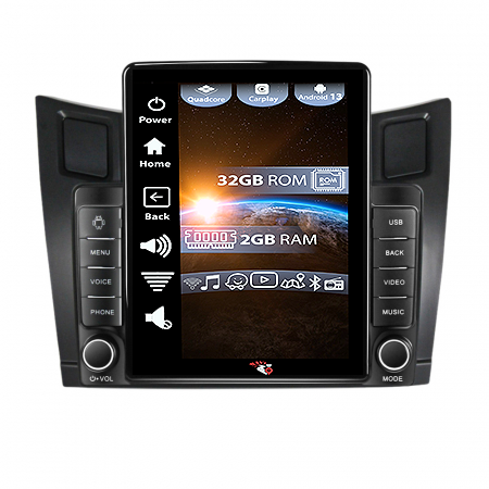 Navigatii Dedicate - Navigatie dedicata Toyota Yaris 2005-2012 ,Tesla Style, ANDROID 13,Carplay&Android Auto, 10 inch , 4GB RAM 64GB ROM, Internet, Aplicatii, Waze, GPS