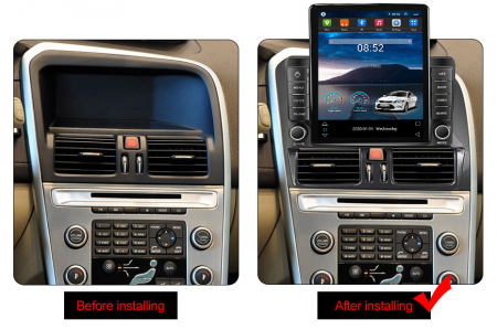 Navigatie dedicata Volvo XC60 Tesla Style, 8+128 GB, ANDROID 13,Carplay&Android Auto, 10 inch, Internet, Aplicatii, Waze, GPS [2]