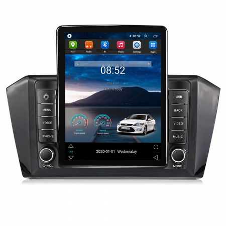 Passat B8 2015-2018 - Navigatie dedicata VW Passat B8 Magotan, Tesla Style, ANDROID 13, 10 inch , 8+128GB, Internet, Aplicatii, Waze, GPS