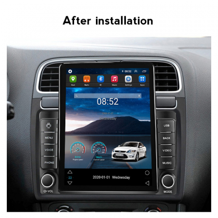 Navigatie dedicata VW Polo Golf Passat, Tesla Style, ANDROID 13, 9 inch , 8GB RAM 128GB ROM, Internet, Aplicatii, Waze, GPS [3]