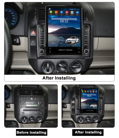 Navigatie dedicata pentru VW Polo Mk4 2004-2009,Tesla Style, ANDROID 13, 10 inch , 8+128GB, Internet, Aplicatii, Waze, Gps [2]