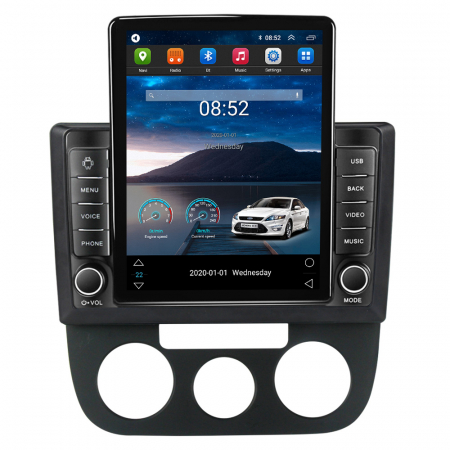 Volkswagen - Navigatie dedicata VW Sagitar Jetta5 2006-2010 si Golf 5, Tesla Style, ANDROID 13, 10 inch , 4GB RAM 64GB ROM, Internet, Aplicatii, Waze, GPS