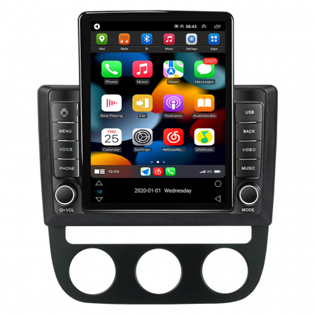Navigatie dedicata VW Sagitar Jetta5 2006-2010 si Golf 5, Tesla Style, ANDROID 13, Carplay&Android Auto, 10 inch , 8+128GB, Internet, Aplicatii, Waze, GPS [1]