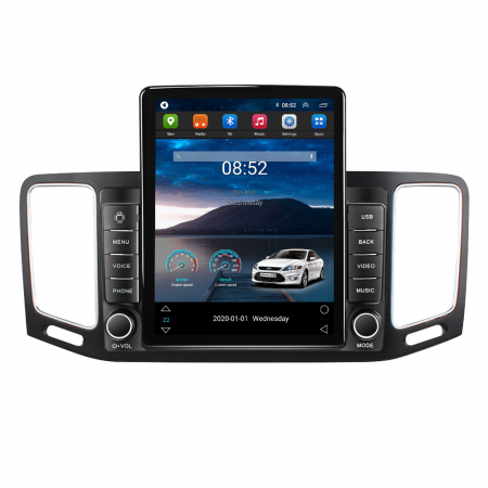 Volkswagen - Navigatie dedicata VW Sharan 2012-2018,Tesla Style, ANDROID 13,Carplay&Android Auto, 10 inch , 4GB RAM 64GB ROM, Internet, Aplicatii, Waze, GPS