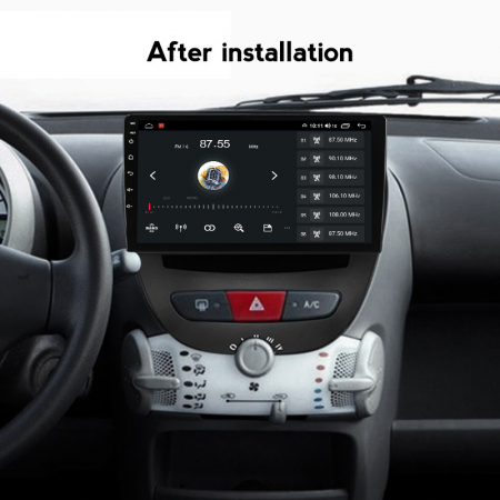 Navigatie dedicata Peugeot 107 2009-2015, 4GB RAM 64GB ROM, Octacore, Android 13, Display QLED 10", DSP, Carplay, Android Auto, Internet, Youtube, Waze, WIFI, Bluetooth [6]