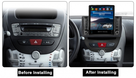 Navigatie dedicata Peugeot 107 2009-2015,Tesla Style, ANDROID 13,Carplay&Android Auto, 10 inch , 8+128GB, Internet, Aplicatii, Waze, GPS [2]