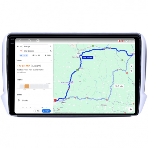 Navigatie dedicata Peugeot 2008 2013-2020, 4GB RAM 64GB ROM, Octacore, Android 14, Display QLED 1K 10", Carplay&Android Auto, SIM 4G, Ventilator Activ [3]