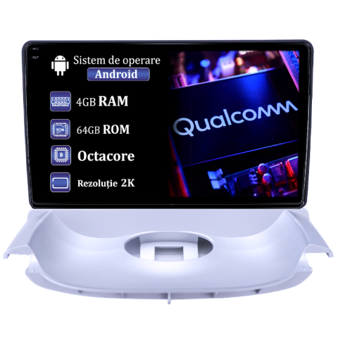 Peugeot 206 1998-2009 - Navigatie dedicata Peugeot 206 1998-2009, 4GB RAM 64GB ROM, Procesor Qualcomm Octacore, Android 14, Rezolutie 2K, Display QLED 9", DSP, Carplay&Android Auto, SIM 4G