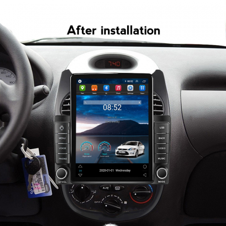 Navigatie dedicata Peugeot 206 2004-2008,Tesla Style, ANDROID 13,Carplay&Android Auto, 10 inch , 8+128GB, Internet, Aplicatii, Waze, GPS [3]