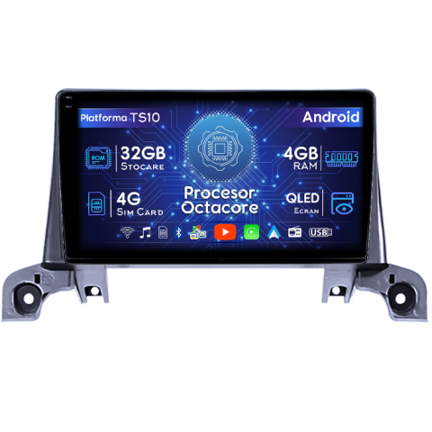 Peugeot 3008 2017-2020 - Navigatie dedicata Peugeot 3008 2017-2020, 4GB RAM 32GB ROM, Octacore, Android 14, Display QLED 1K 9", DSP, Carplay&Android Auto, SIM 4G, Bluetooth, Ventilator Activ