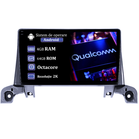 Peugeot 3008 2017-2020 - Navigatie dedicata Peugeot 3008 2017-2020, 4GB RAM 64GB ROM, Procesor Qualcomm Octacore, Android 14, Rezolutie 2K, Display QLED 9", DSP, Carplay&Android Auto, SIM 4G