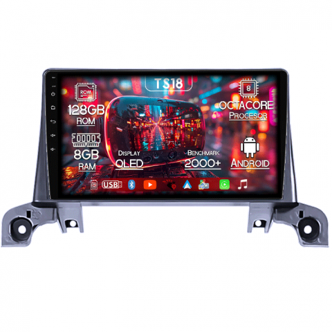 Peugeot 3008 2017-2020 - Navigatie dedicata Peugeot 3008 2017-2020, 8GB RAM 128GB ROM, Octacore, Platforma TS18, Android 14, Display QLED 9”, Suporta camera 360º, DSP, Carplay&Android Auto, SIM 4G, Ventilator Activ