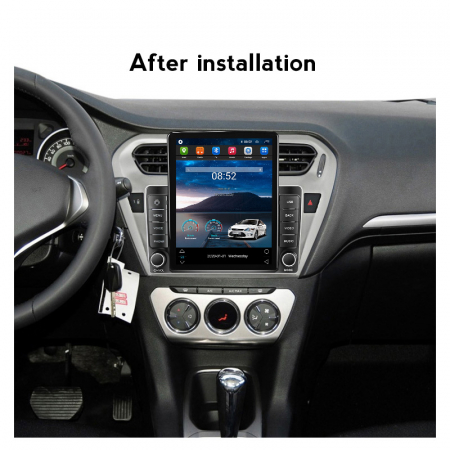 Navigatie dedicata Peugeot 301 2013-2016,Tesla Style, ANDROID 13,Carplay&Android Auto, 10 inch , 8+128GB, Internet, Aplicatii, Waze, GPS [3]