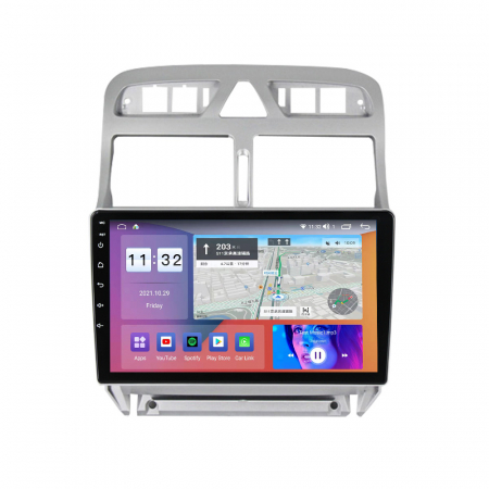 Navigatie dedicata Peugeot 307 2000-2013, 4 GB RAM 64 ROM, Android 13, Display QLED, 9", DSP, Carplay, Android Auto, Internet, Youtube , Waze , WI-FI , USB , Bluetooth [2]