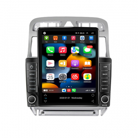 Navigatie dedicata Peugeot 307 2004-2013,Tesla Style, ANDROID 13,Carplay&Android Auto, 10 inch , 8+128GB, Internet, Aplicatii, Waze, GPS [1]