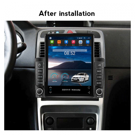 Navigatie dedicata Peugeot 307 2004-2013,Tesla Style, ANDROID 13,Carplay&Android Auto, 10 inch , 8+128GB, Internet, Aplicatii, Waze, GPS [3]