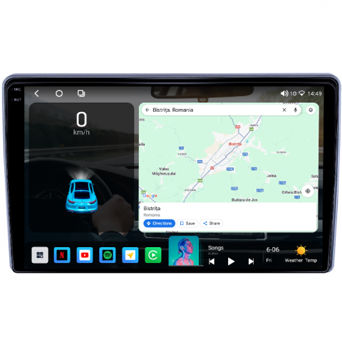 Navigatie dedicata Peugeot 308 2013-2017, 4GB RAM 64GB ROM, Octacore, Android 14, Display QLED 1K 9", Carplay&Android Auto, SIM 4G, Ventilator Activ [1]