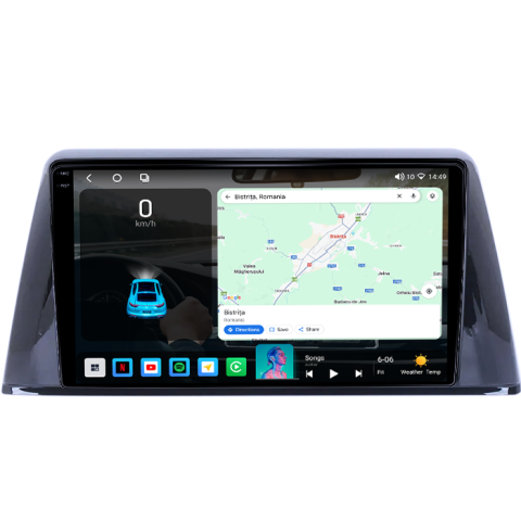 Navigatie dedicata Peugeot 308 2016-2018, 4GB RAM 32GB ROM, Octacore, Android 14, Display QLED 1K 9", DSP, Carplay&Android Auto, SIM 4G, Bluetooth, Ventilator Activ [1]