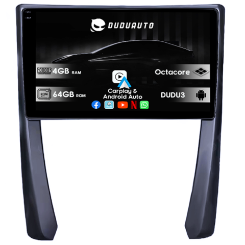 911 2005-2013 - Navigatie dedicata Porsche 911, DUDU3, 4GB RAM 64GB ROM, Octacore, Platforma 8581, Android, Display QLED 9", DSP, Carplay&AndroidAuto