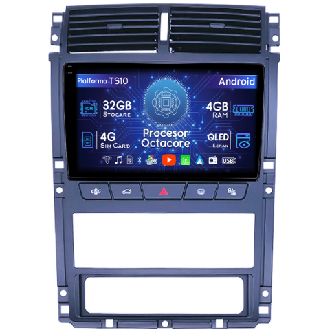 405 2010-2019 - Navigatie dedicata Peugeot 405 2010-2019, 4GB RAM 32GB ROM, Octacore, Android 14, Display QLED 1K 9", DSP, Carplay&Android Auto, SIM 4G, Bluetooth, Ventilator Activ