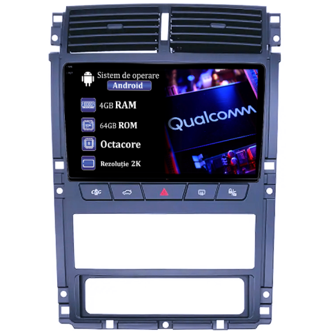 405 2010-2019 - Navigatie dedicata Peugeot 405 2010-2019, 4GB RAM 64GB ROM, Procesor Qualcomm Octacore, Android 14, Rezolutie 2K, Display QLED 9", DSP, Carplay&Android Auto, SIM 4G