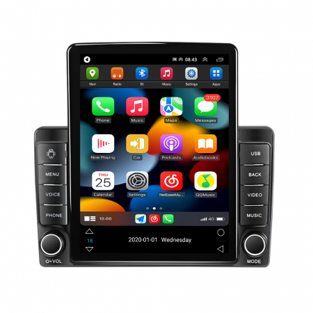 Navigatie dedicata Peugeot 407 2004-2008 ,Tesla Style, ANDROID 13,Carplay&Android Auto, 10 inch , 8+128GB, Internet, Aplicatii, Waze, GPS [1]