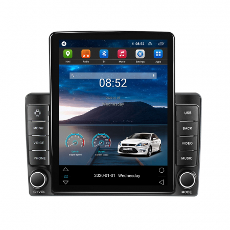 Peugeot - Navigatie dedicata Peugeot 407 2004-2008 ,Tesla Style, ANDROID 13,Carplay&Android Auto, 10 inch , 8+128GB, Internet, Aplicatii, Waze, GPS