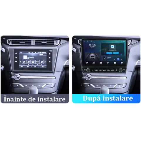 Navigatie dedicata Peugeot 408 2014-2018 Tesla cu butoane rotative model 2024, 4GB RAM 64GB ROM, Procesor Quadcore, Android 14, Display QLED 10", DSP, Carplay&Android Auto [1]