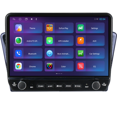 Navigatie dedicata Peugeot 408 2014-2018 Tesla cu butoane rotative model 2024, 4GB RAM 64GB ROM, Procesor Quadcore, Android 14, Display QLED 10", DSP, Carplay&Android Auto [4]