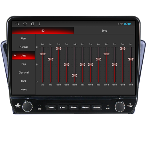 Navigatie dedicata Peugeot 408 2014-2018 Tesla cu butoane rotative model 2024, 4GB RAM 64GB ROM, Procesor Quadcore, Android 14, Display QLED 10", DSP, Carplay&Android Auto [2]