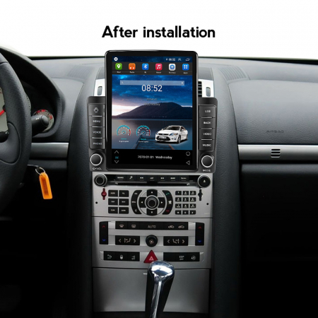 Navigatie dedicata Peugeot 407 2004-2011 ,Tesla Style, ANDROID 13,Carplay&Android Auto, 10 inch , 8+128GB, Internet, Aplicatii, Waze, GPS [3]