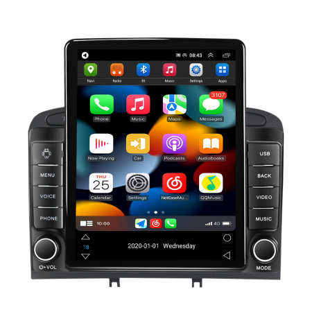 Navigatie dedicata Peugeot 408 BLACK ,Tesla Style, ANDROID 13,Carplay&Android Auto, 10 inch , 8+128GB, Internet, Aplicatii, Waze, GPS [1]