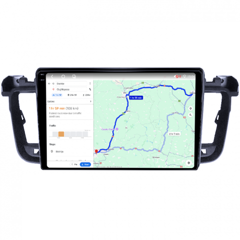 Navigatie dedicata Peugeot 508 2010-2018, 4GB RAM 64GB ROM, Octacore, Android 14, Display QLED 1K 9", Carplay&Android Auto, SIM 4G, Ventilator Activ [3]